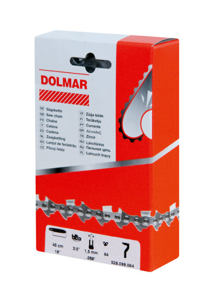 Sägekette DOLMAR 3/8 x 1,5 mm HM 72 TG
