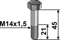 Sechskantschraube mit Feingewinde - M14x1,5 - 12.9
