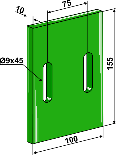 Greenflex Kunststoff-Abstreifer für Packerwalzen