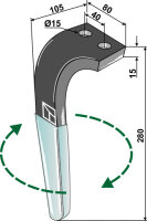 Kreiseleggenzinken (DURAFACE) - rechte Ausführung
