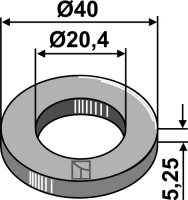 Distanzscheibe Ø40