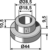 Buchse Ø44x10,5xØ18,5