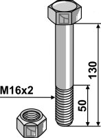 Schraube - M16 x2x 130- 10.9
