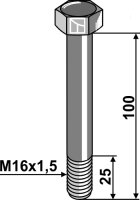 Schraube M16x1,5 x 100 - 10.9