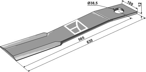 Mähermesser 630mm