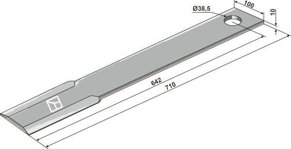 Mähermesser 710mm