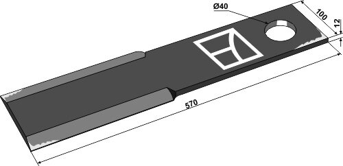 Mähermesser 570mm