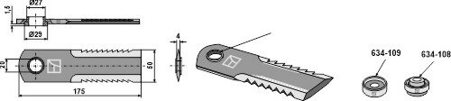 Strohhäcksler-Messer