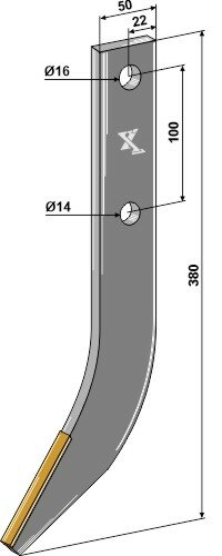 Fräshaken für Reihenfräsen - Hartmetall