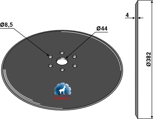 Säscheibe Ø382x4